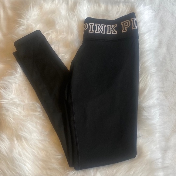PINK Victoria's Secret Reversible Leggings Size S - Picture 2 of 10